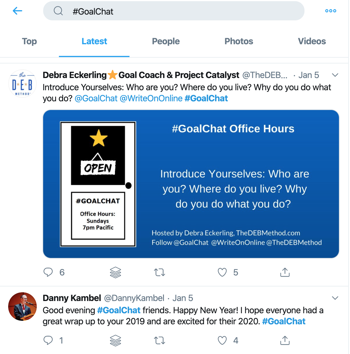 You can follow along with Twitter chats directly from Twitter by searching out the hashtag
